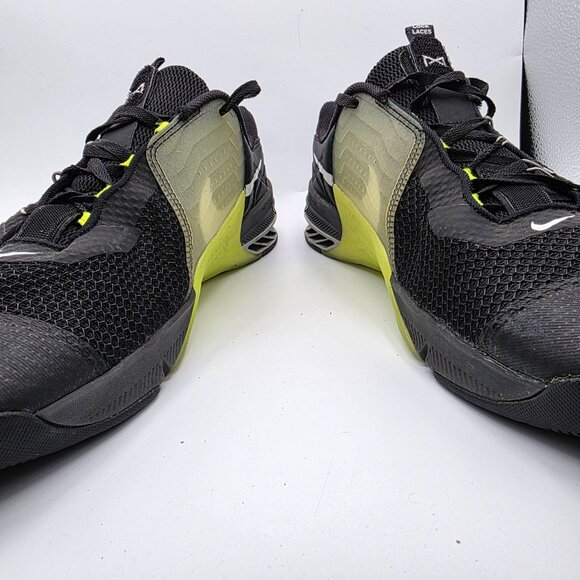 Nike Metcon 7 Black White Volt Iron Gray Mens Size 14 Athletic Shoes Gym Train - Picture 3 of 13
